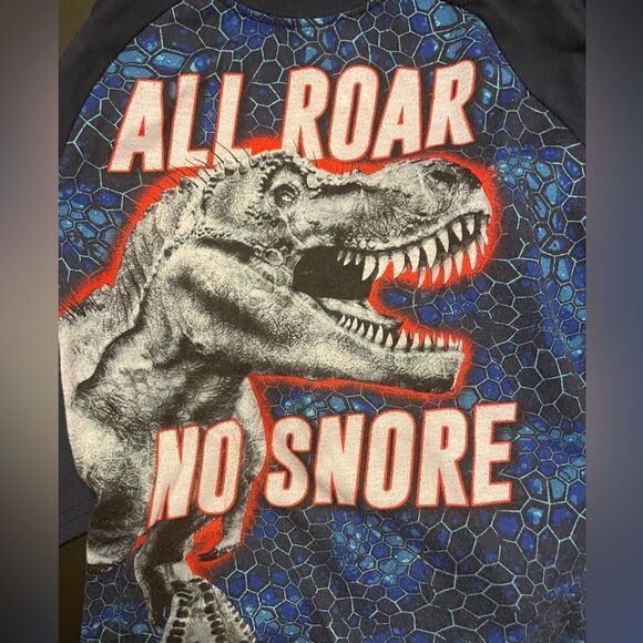 ❣️5/$50 Children’s Place Pajama Matching set, Boys size 7/8 (M) T-Rex Dinosaurs - Picture 3 of 4